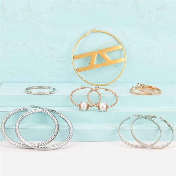 women's stainless steel hoop earrings