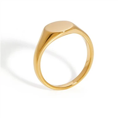 Geometrický pečatný prsteň