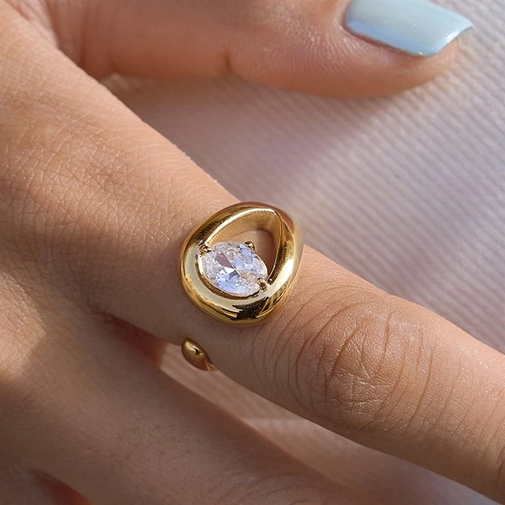 Classic Hollow Cuff Ring factory