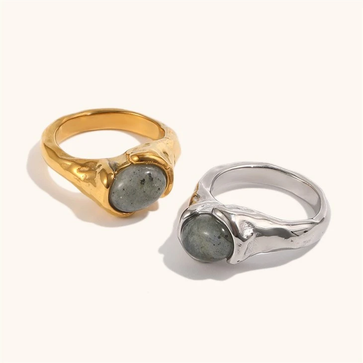 Textured Bezel Grey Aventurine Ring best