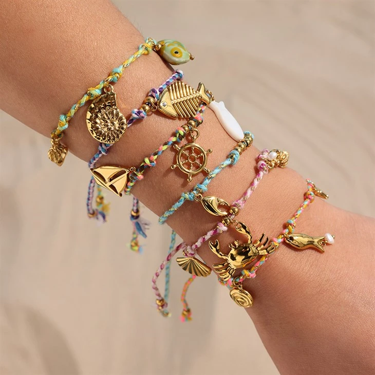 Pletený náramok Ocean Charm