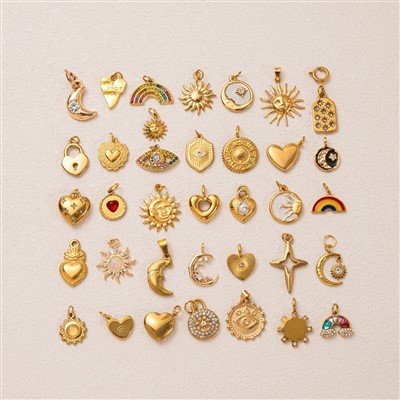 Srdce Sun Moon Charms