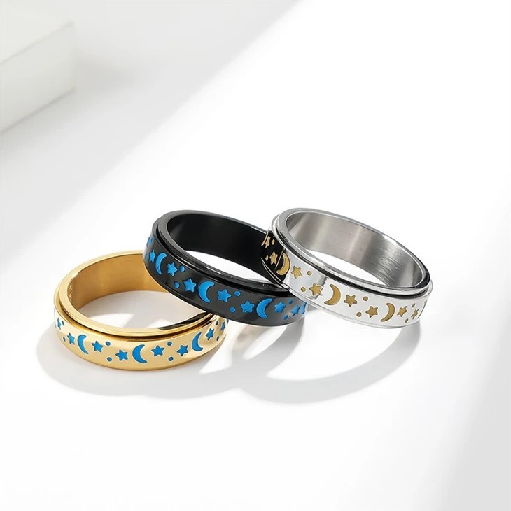 Star Moon Spinner Ring suppliers
